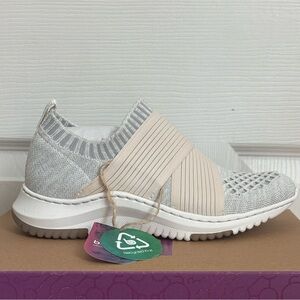 Bionica Ocean grey white slip on sneakers made of recycled materials comfort 7